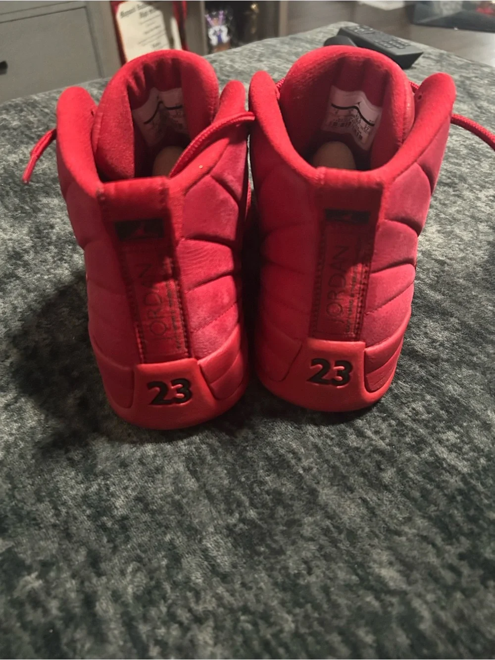 Jordan 12s All-Red High Top